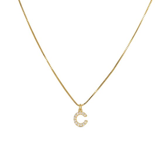 Collana Dilvdò Donna Letters in Argento Zircone CLDOC - CLDOC